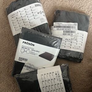 IKEA FRÖSÖN Dark Gray Cushion Covers (4 Units)